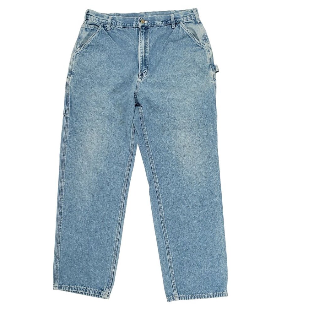 Vtg Carhartt B13 DST Jean Dungaree Work Carpenter Y2K Utility 38x34 (Fits 36x33)